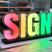 Letrero Luminoso LED para Exteriores con Logotipo de Empresa, Letrero Personalizado para Fachada de Negocio, Letrero Luminoso 3D para Tienda, Letrero para Edificio