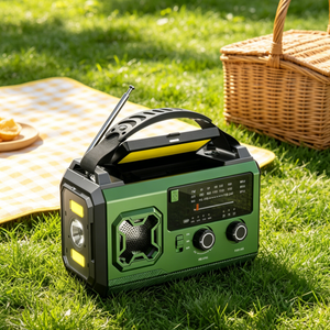 <span class=keywords><strong>Radio</strong></span> Meteorológica AM/FM de Emergencia con Manivela Solar, Linterna, Salida de 20000MAH, Fuente de Energía Portátil para Desastres al Aire Libre - Product Image 6