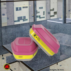 <span class=keywords><strong>Cartouche</strong></span> multi-gaz OEM-60923, filtre au formaldéhyde <span class=keywords><strong>P100</strong></span>, <span class=keywords><strong>masque</strong></span> respiratoire combiné charbon actif et catalyseur, sans valve d'expiration - Product Image 3