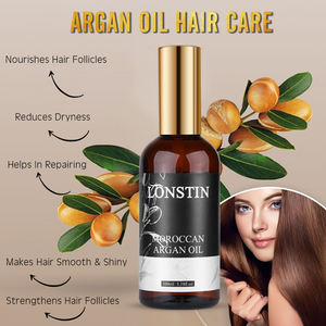 Perawatan Rambut Label Pribadi Kolagen Keratin Minyak Rambut Perbaikan Menutrisi Minyak Argan Maroko Organik untuk Rambut Rusak Keriting Mengembang - Product Image 4