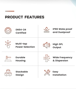 Column <b>Speaker</b> EN54-24 Certified Customize Color Commercial <b>Audio</b> System IP66 Waterproof Dustproof - Product Image 2