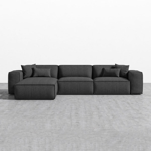 Sofás de Diseño Moderno Italiano, Muebles de Sala de Estar, Sofá Modular de Tela de Lujo - Product Image 1