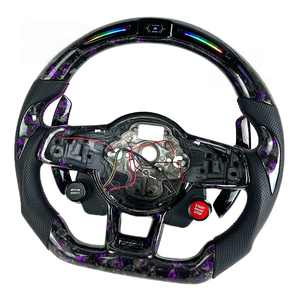 <span class=keywords><strong>Volante</strong></span> de Fibra de Carbono Forjado LED Personalizado para Volkswagen vw Serie GTI/Serie Golf 7R <span class=keywords><strong>Mk7</strong></span> <span class=keywords><strong>Mk7</strong></span>.5 <span class=keywords><strong>GLI</strong></span> con Botón de Arranque R8 - Product Image 2