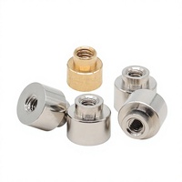 Entretoise de fixation pour circuit imprimé en laiton nickelé, à montage en surface SMT SMD, avec filetage femelle M2 M2.5 M3, à souder