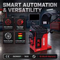 Équilibreuse de roues laser automatique GATmatic KWB960, écran LCD numérique, précision 1g, cycle 8s, 70kg, 10-26 pouces, acier allié, CE ISO