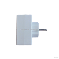 Adaptateur de prise électrique multi-prises en laiton à 3 broches avec interrupteur, adaptateur de voyage universel