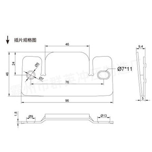 Furniture Hinge 96x46mm Zinc Alloy Durable Surface Mount <b>Hardware</b> Accessory - Product Image 1