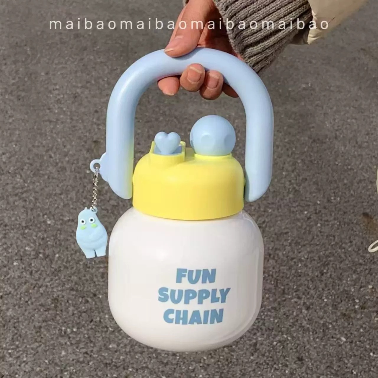 Double boisson - Bleu et blanc [Plastique]