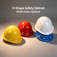 Casco de Seguridad Redondo y Ventilado de ABS, Resistente a Impactos, para Construcción, Minería y Mantenimiento de Carreteras