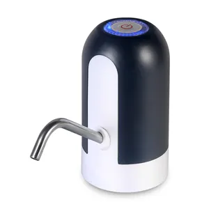 Portable electric Water Bottle Pump Water Dispenser For 3/4/5 Gallon Automatic Drinking Water Pump Big LED Button USB Charging