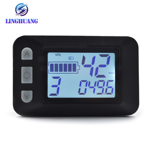 P9 USB 충전식 유선 자전거 컴퓨터 방수 LCD 디스플레이 속도/주행 거리계/도로 자전거 훈련용 스톱워치 24V-48V 전압 - Product Image 1