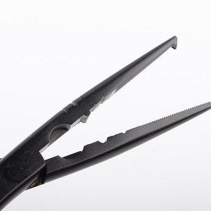 Pince à bec effilé enduite de téflon 100 mm, qualité industrielle, en acier au chrome-vanadium, à mâchoires lisses et pointues, pour couper - Product Image 4