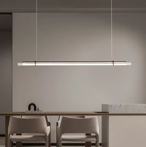 Lampes suspendues à longue bande modernes et simples pour la salle à manger Lampes suspendues de luxe pour îlot de cuisine Déco lampes de lustre linéaires de style scandinave - Product Image 1