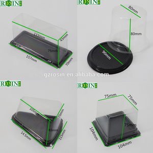 Bán Buôn Nhựa Nhỏ Nhỏ Cuộn Cupcake Duy Nhất Cắt Lát Bánh Rõ Ràng Container Tam Giác Bánh Lát Bao Bì Khay Container - Product Image 6