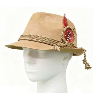 Chapeau Fedora Traditionnel Alpin Multicolore Vintage pour un Usage Casual Professionnel Unisexe Toutes Saisons - Product Image 5