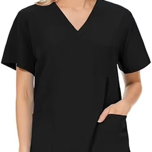 Scrubs Set for Women <b>Stand</b>-Up Collar Zipper Top with Four Pockets Stretchy Yoga Pants Medical Care <b>Work</b> Uniform Beauty Salon - Product Image 3