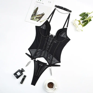 Soutien-gorge et string en dentelle Lingerie sexy pour femmesCombinaison sexy Lingerie sexy - Product Image 6