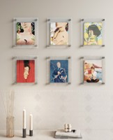 Support transparent en acrylique pour figurines d'anime, motif de jeu personnalisé, décoration murale, personnalisation économique, articles pour fans