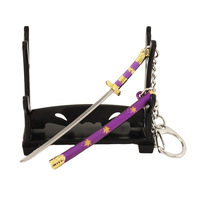 Mini Espada de Alta Calidad de 9 cm, Modelo de Aleación de la Espada de Roronoa Zoro, Llaveros como Regalo Promocional