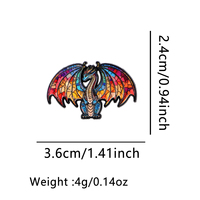 Broche en émail Dragon coloré, style dessin animé, épingles de revers, badges pour sacs à dos, accessoires vestimentaires, bijoux animaux, cadeaux pour amis