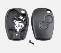 Coque de Clé de Voiture 2 Boutons Compatible avec Lame NE73/VAC102/HU136 pour Renault 206 Dacia Logan Sandero Duster Lodgy