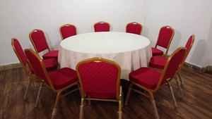 Mesa de comedor de <span class=keywords><strong>Metal</strong></span> plegable, barata, moderna, 12 asientos - Product Image 5