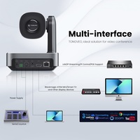 Paquete de Cámara PTZ 4K de Grado Profesional y Controlador de Joystick -- Seguimiento Automático por IA con Zoom 12x/20x para Transmisión en Vivo de Iglesias y Conferencias