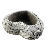Ventes en gros de pots de fleurs en ciment écologiques en forme de cœur, pots contemporains pour plantes succulentes, pots de sol