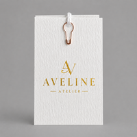 Étiquette suspendue personnalisée étiquette en papier kraft imprimé pour vêtements étiquette volante noire étiquette de prix Swing étiquettes personnalisées pour bijoux