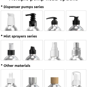 Bouteilles de gel douche en aluminium couleur personnalisée - Emballage de luxe recyclable pour fabricants de produits de soin de la peau et de shampoing - Product Image 2