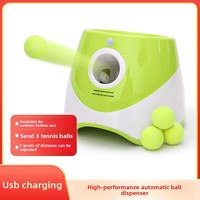 Lanceur de balles automatique pour animaux de compagnie, jouet interactif moderne résistant aux morsures, avec balles de tennis, machine à lancer des balles pour chiens