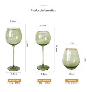 Precio de fábrica Vintage Green <span class=keywords><strong>Dream</strong></span> Home Copas de vino Copa transparente Copas de champán Copas de vino creativas sostenibles - Product Image 6