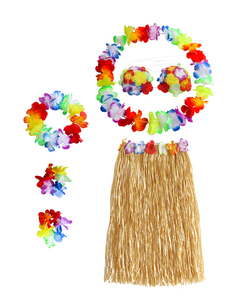 Gonna da festa <span class=keywords><strong>hawaiana</strong></span> hula costume spiaggia festa in erba fantasia gonna da festa in <span class=keywords><strong>hawaiana</strong></span> fiore - Product Image 3