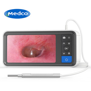 Otoscope haute définition Medco Ms450 avec écran, outil de nettoyage d'oreilles, caméra 2.0MP, couleur grise, fonction de nettoyage - Product Image 1