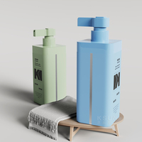 Logo personnalisé 800ml en plastique PE distributeur de savon liquide bouteilles de détergent à lessive pour liquide