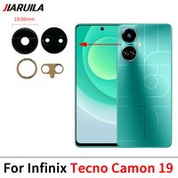 Lentille en verre de la caméra arrière pour Infinix Tecno Camon 30 20 CK6 19 18 P 18 Premier 5G 17P 17 16 15 Pro 12 11 Pièces de rechange pour objectif de caméra