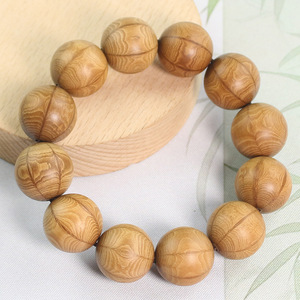 สร้อยข้อมือลูกปัดไม้หกเส้นขนาด 20 มม. สำหรับผู้ชาย ทำจากไม้เนื้อแข็ง เครื่องประดับสำหรับสวดมนต์ทางพุทธศาสนา ของที่ระลึกงานพิธีกรรมทางศาสนา ศิลปะวัฒนธรรม ของสะสม - Product Image 4