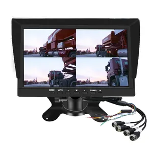 גיבוי אלחוטי דיגיטלי DVR מצלמת הקלטה ו-4CH 10.1 אינץ' ערכת צג AHD עבור נגרר משאית נגרר אוטובוס איסוף