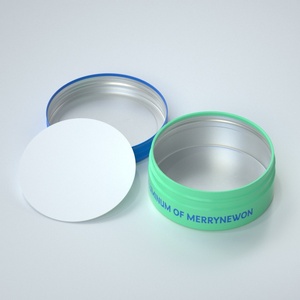 Boîtes métalliques rondes à couvercle coulissant, contenants cosmétiques en aluminium, emballages vides avec couvercle - Product Image 3