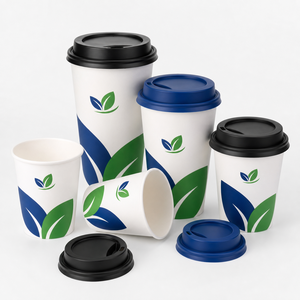 Custom Logo Biodegradable Food Grade <b>Disposable</b> Single Wall Paper <b>Cup</b> 4oz 7oz 9oz Hot Drink Takeaway Wholesale Bulk - Product Image 2