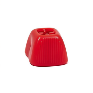 Cubo de juguete masticable rojo para mascotas con diseño texturizado - Product Image 3