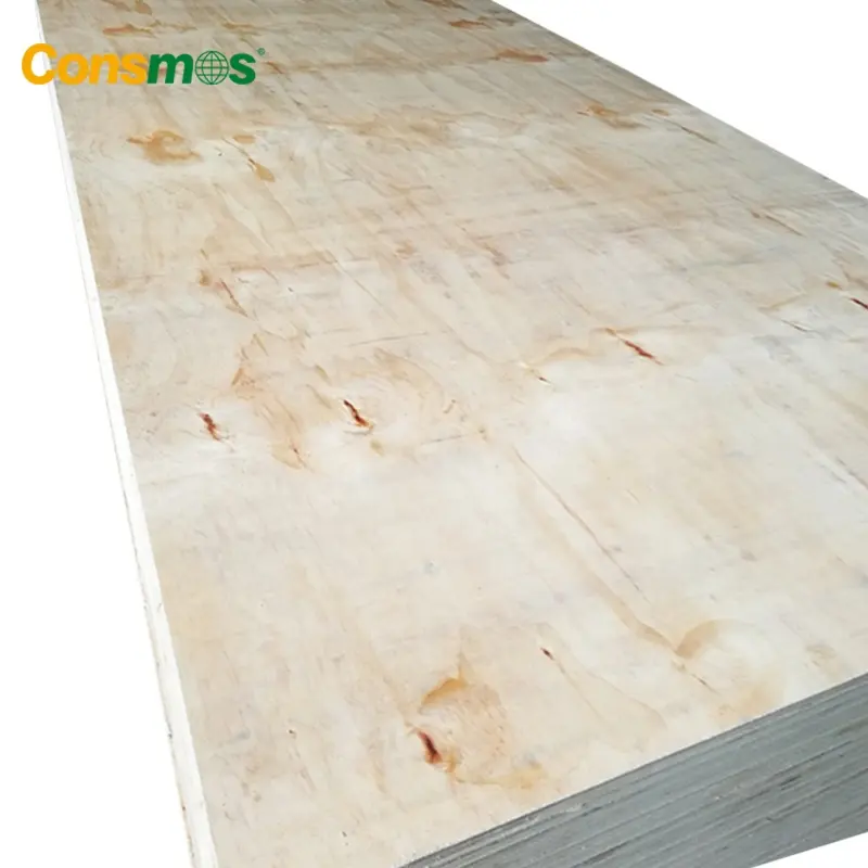 Madera contrachapada de pino CDX, 1220x2440mm, para construcción Exterior