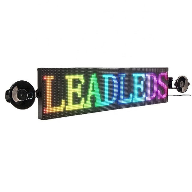 App Control LED Sign Programmable LED Screen Car Panel Led matrix Board Customize LED Sign Display for Car
