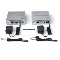 Kit d'extension KVM à fibre optique 20 km, émetteur-récepteur sur fibre optique, prise en charge IP 4K 30Hz IR pour AV général