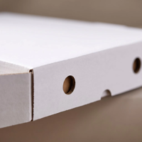 Boîtes à Pizza en Papier Ondulé Gaufré Blanc de Qualité Supérieure Personnalisables pour Pizzas Faites Maison