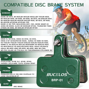 Pastillas de freno de disco hidráulico de cerámica para bicicleta BUCKLOS, pastillas de freno MTB, resistentes al desgaste, pastillas de freno de disco para bicicleta de montaña, OEM/ODM - Product Image 5