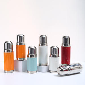 Bouteilles d'eau isothermes personnalisées en acier inoxydable 316 de 350 ml et 420 ml avec logo, style tasse à café romaine à double paroi - Product Image 1