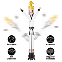 Taekwondo Thème Gonflable Bizarre Wave Dancer Tube Homme Publicité Extérieure Promotionnel Digital Air Dancer (Ventilateur Non Inclus)
