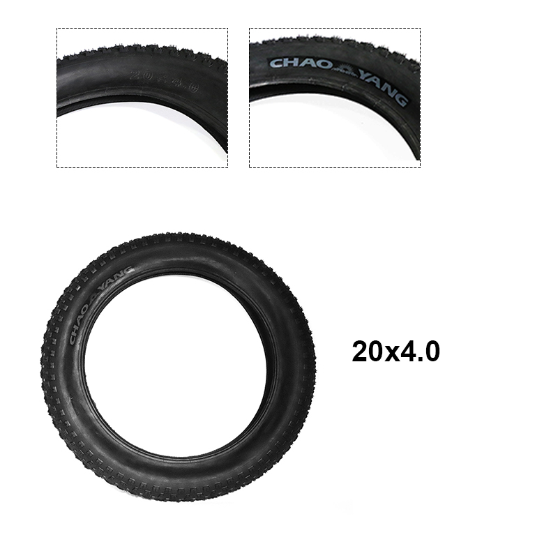 ファット電動ホイール CHAOYANGタイヤ LIONSHENGギア20x4.0 CHAOYANG-20 × 4.0電動自転車タイヤ、スノーモービル、前輪