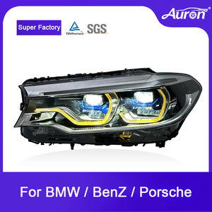 Phares LED pour BMW Série 5 G30 G38 2018-2021, Nouveaux, 6000K, DRL Jaune Blanc Modifié, Feux de Croisement/Route M5 - Product Image 3